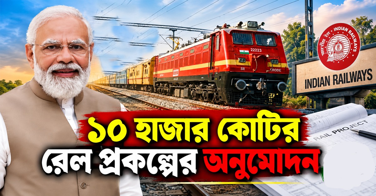 বাংলার সঙ্গে যোগাযোগ সুগমে পদক্ষেপ, ১০ হাজার কোটির রেল প্রকল্পের অনুমোদন