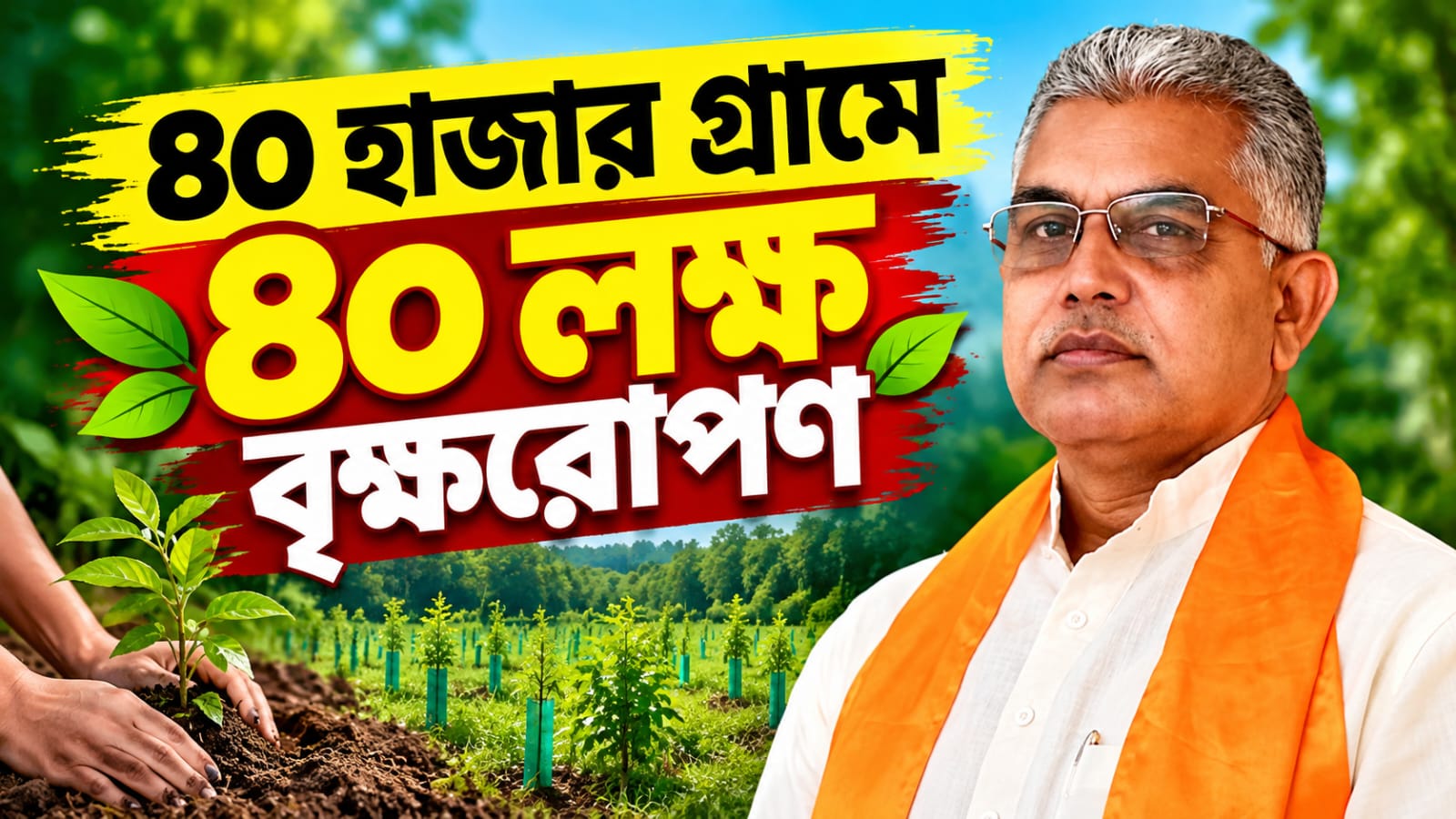 ৪০ হাজার গ্রামে ৪০ লক্ষ বৃক্ষরোপণ! বেআইনি বৃক্ষছেদনে কড়া ব্যবস্থার হুঁশিয়ারি পঞ্চায়েতমন্ত্রীর