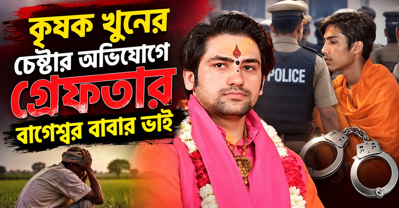 'বাবাজি কা থুল্লু'! কৃষককে খুনের চেষ্টার অভিযোগে গ্রেফতার বাগেশ্বর বাবার ভাই