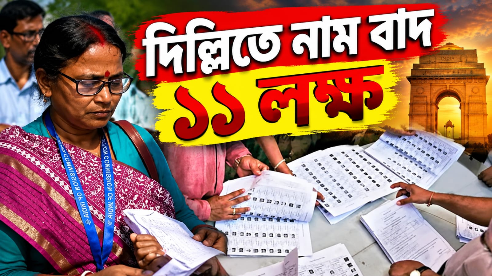 দিল্লিতে চাঞ্চল্যকর পরিসংখ্যান!এসআইআর শুরুর আগেই বাদ ১১ লক্ষ নাম