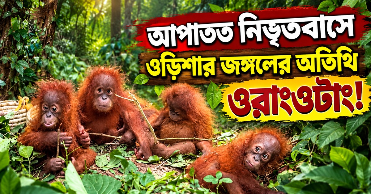 আপাতত নিভৃতবাসে ওড়িশার জঙ্গলের অতিথি ওরাংওটাং!