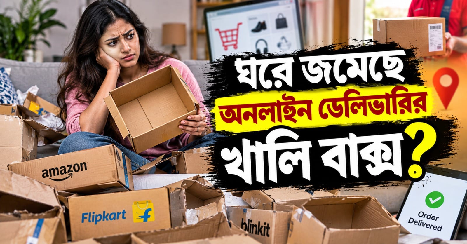 ঘরে জমেছে অনলাইন ডেলিভারির খালি বাক্স? ফেলে দেওয়ার আগে দেখুন এই ৫ অভিনব  টিপস!