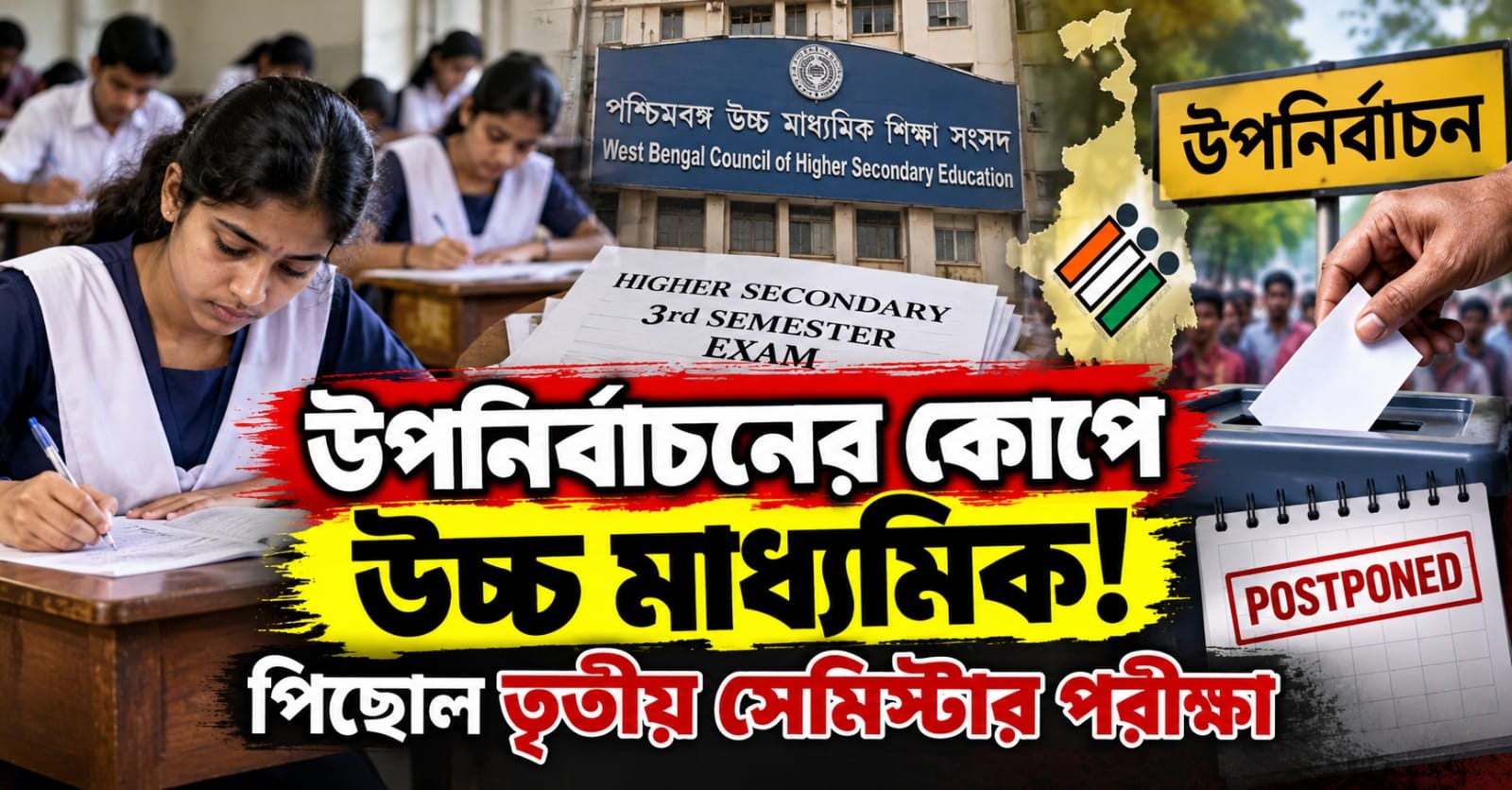 উপনির্বাচনের কোপে উচ্চ মাধ্যমিক! পিছোল তৃতীয় সেমিস্টার পরীক্ষা, একনজরে নতুন সূচি