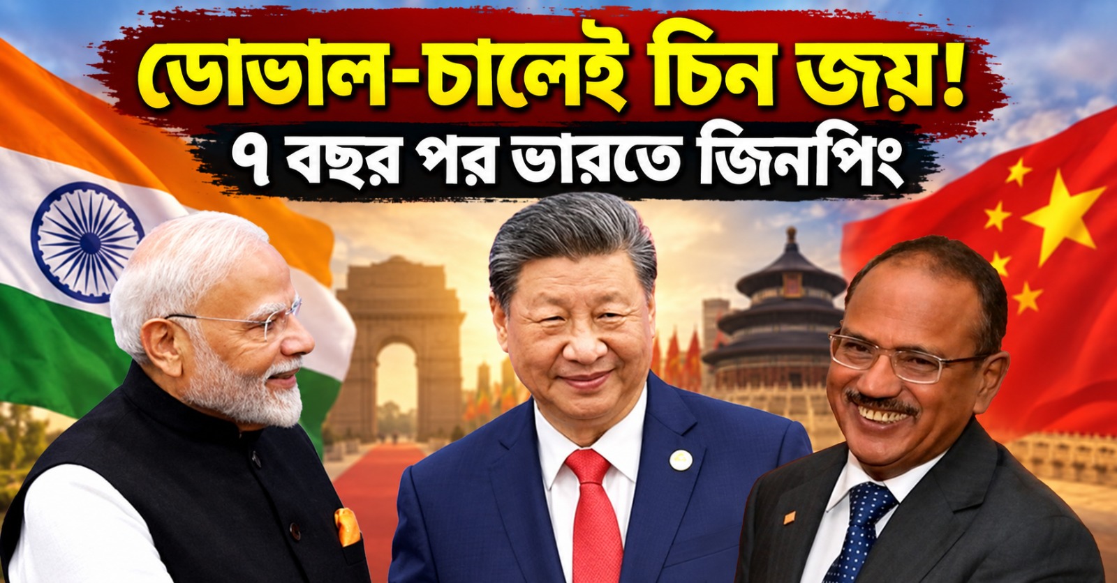 ডোভাল-চালেই চিন জয়! ৭ বছর পর ভারতে জিনপিং, আসছেন না তারেক