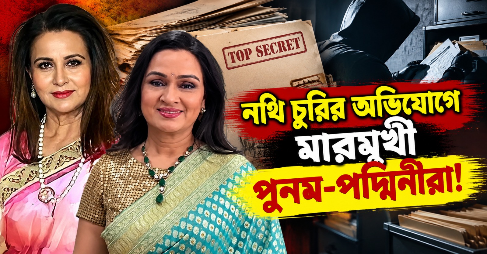 সিনটা-র দফতরে মাঝরাতে হাতাহাতি! নথি চুরির অভিযোগে মারমুখী পুনম-পদ্মিনীরা