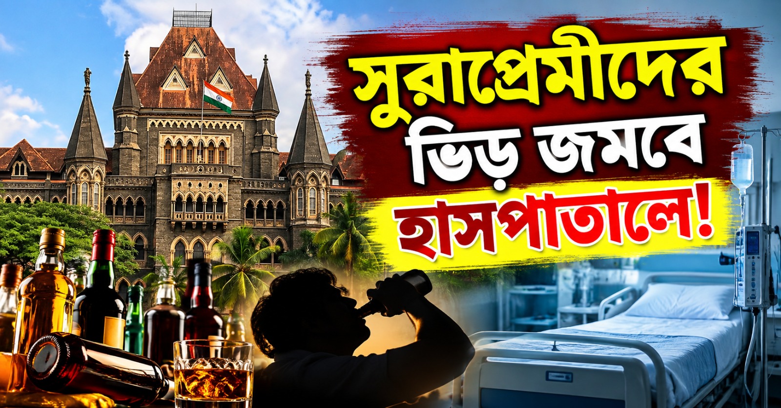 সুরাপ্রেমীদের ভিড় জমবে হাসপাতালে! ১৩ দিন মদ-বন্ধে পুনে প্রশাসনকে তুলোধোনা বম্বে হাইকোর্টের