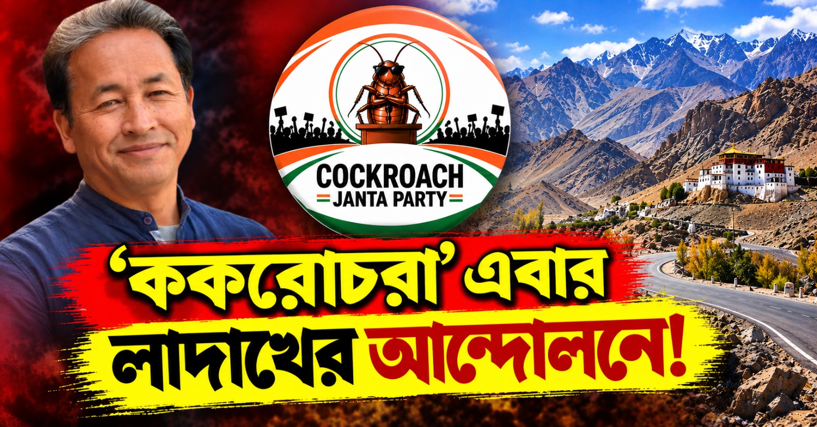 'ককরোচরা' এবার লাদাখের আন্দোলনে! কেন্দ্রকে এক সপ্তাহের সময়সীমা বেঁধে দিলেন সোনম