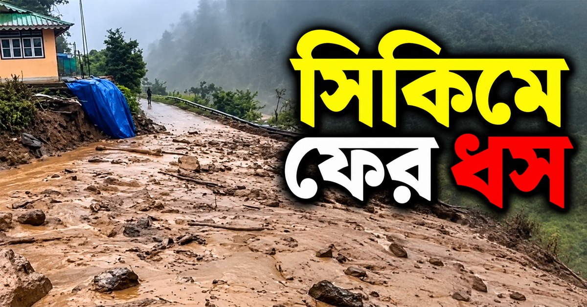 সিকিমে ফের ধস, বিচ্ছিন্ন যোগাযোগ