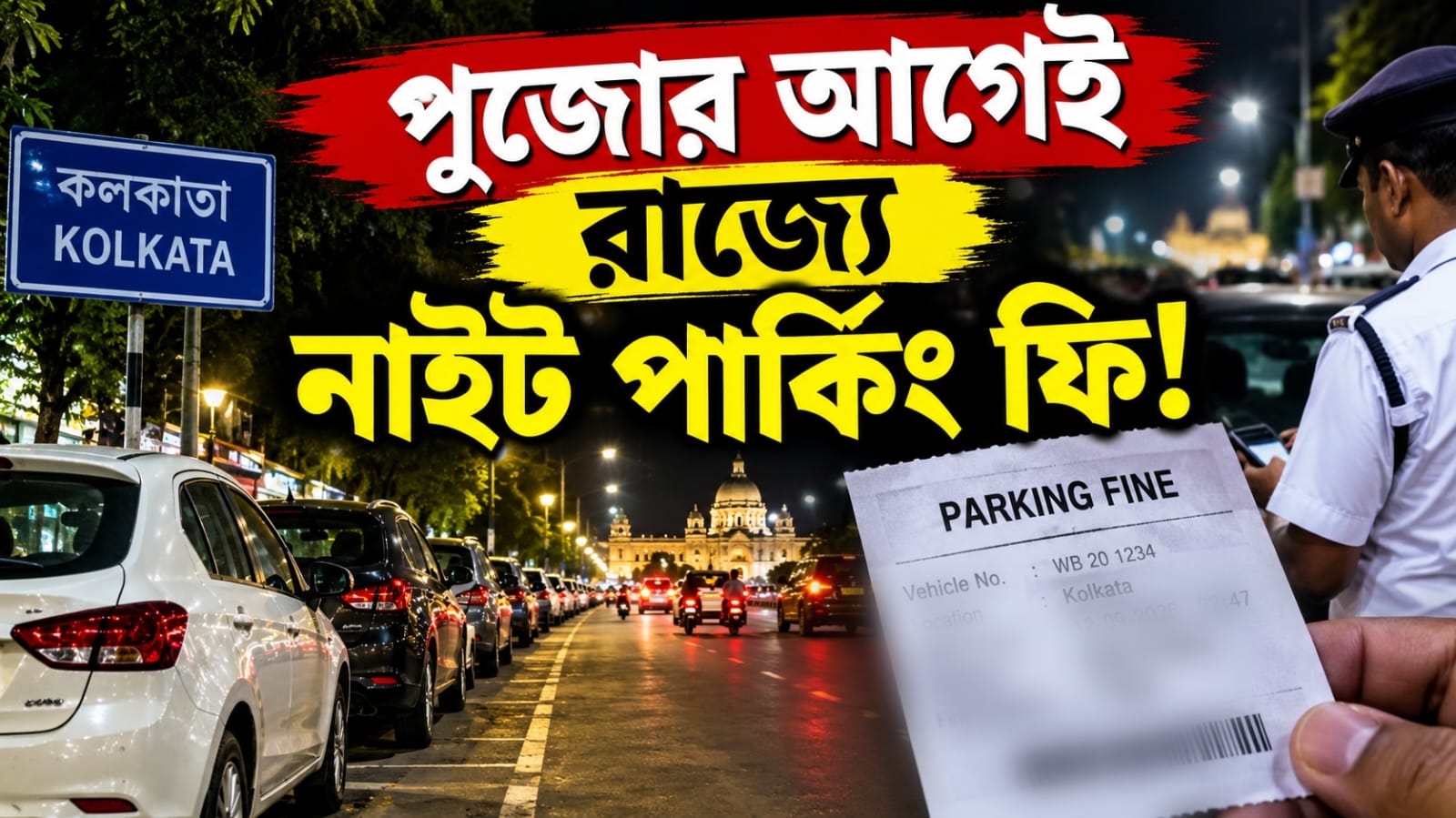 পুজোর আগে রাজ্যে কার্যকর হতে চলেছে নাইট পার্কিং ফি!