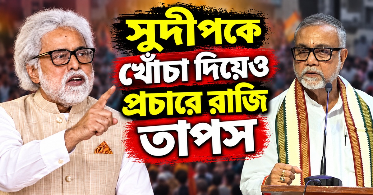 পুরসভা ভোটে দাঁড়ালেও জেতানো কঠিন! সুদীপকে খোঁচা দিয়েও দলের আনুগত্য মেনে প্রচারে রাজি তাপস