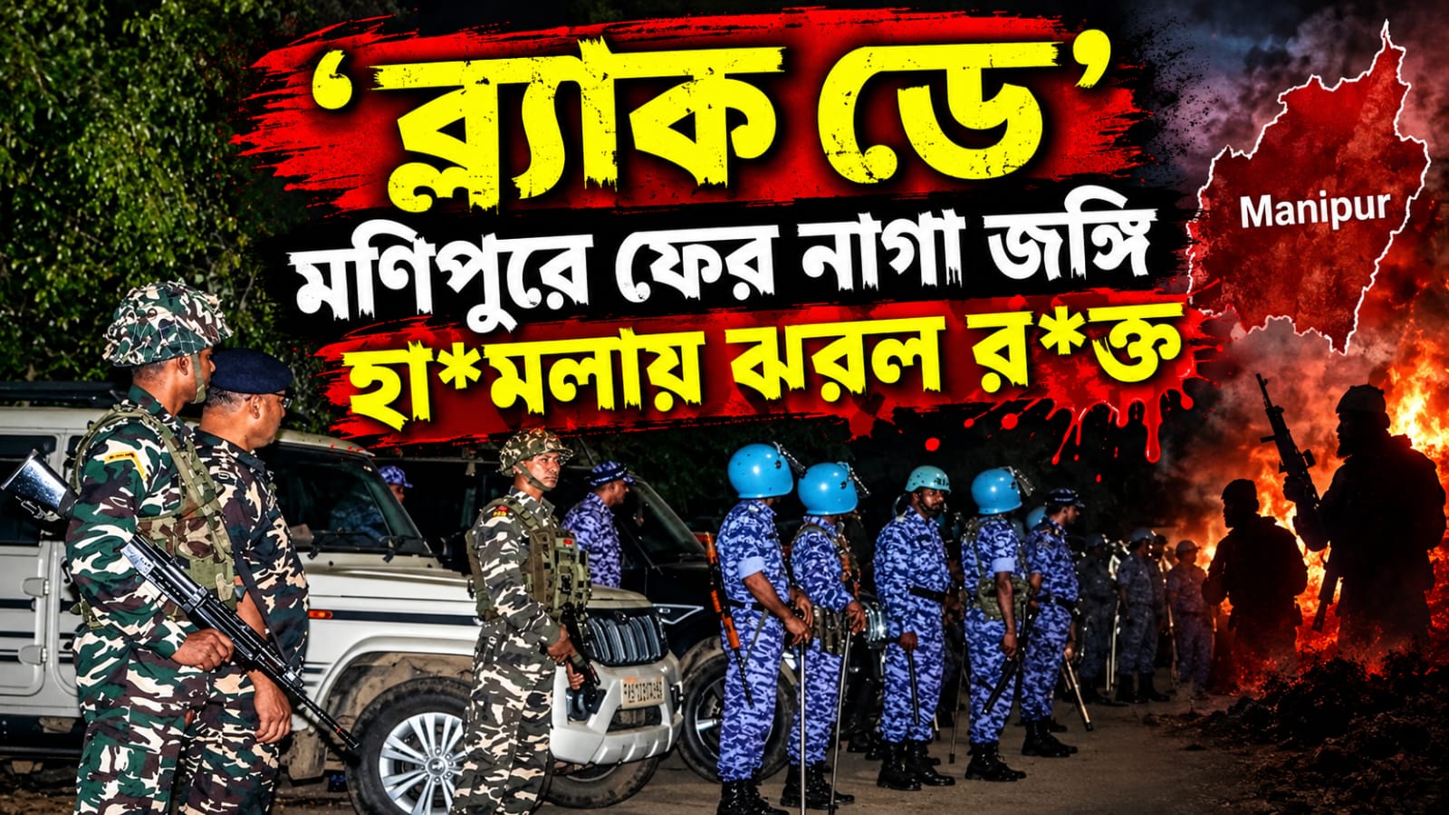 টানা ৩ বছর অশান্তি অব্যাহত! 'ব্ল্যাক ডে' মণিপুরে নাগা জঙ্গি হামলায় মৃত ৪ কুকি গ্রামবাসী