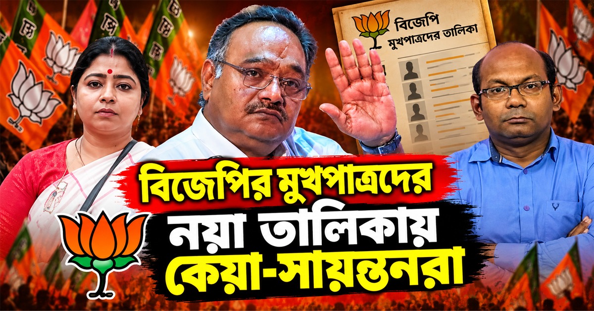 নজরে পুরভোট: বিজেপির মুখপাত্রদের নয়া তালিকায় কেয়া-সায়ন্তনরা