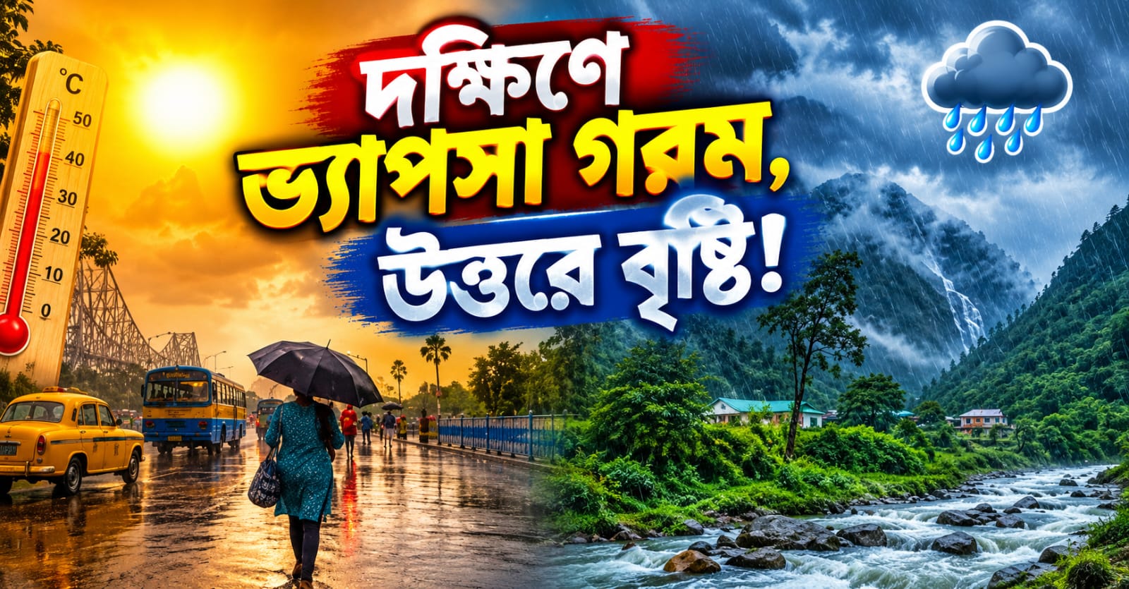 প্রাক পুজো মরশুমে দক্ষিণবঙ্গ জুড়ে ভ্যাপসা গরম, উত্তরে উল্টো ছবি