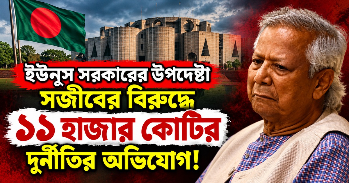 ইউনুস সরকারের উপদেষ্টা সজীবের বিরুদ্ধে ১১ হাজার কোটির দুর্নীতির অভিযোগ!