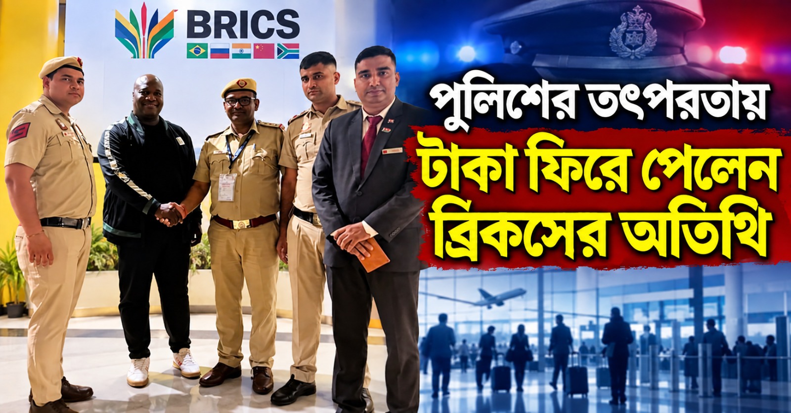 দেশের মুখরক্ষা, ক্যাবে ফেলে যাওয়া টাকাভর্তি ব্যাগ ফিরে পেলেন ব্রিকসের বিদেশি অতিথি