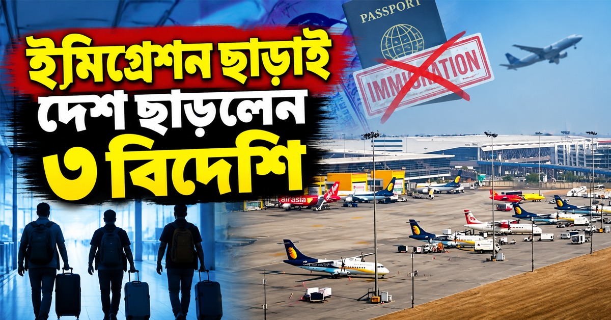 দিল্লি বিমানবন্দরে নিরাপত্তার বড় গলদ, ইমিগ্রেশন ছাড়াই দেশ ছাড়লেন ৩ বিদেশি