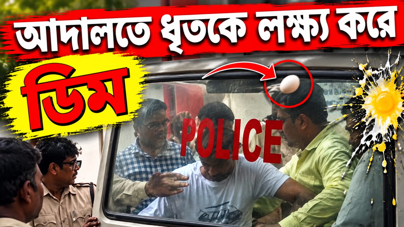রায়গঞ্জ আদালত চত্বরে অভিযুক্তকে লক্ষ্য করে ডিম! নিরাপত্তার গাফিলতি নিয়ে ক্ষুব্ধ আইনজীবীরা