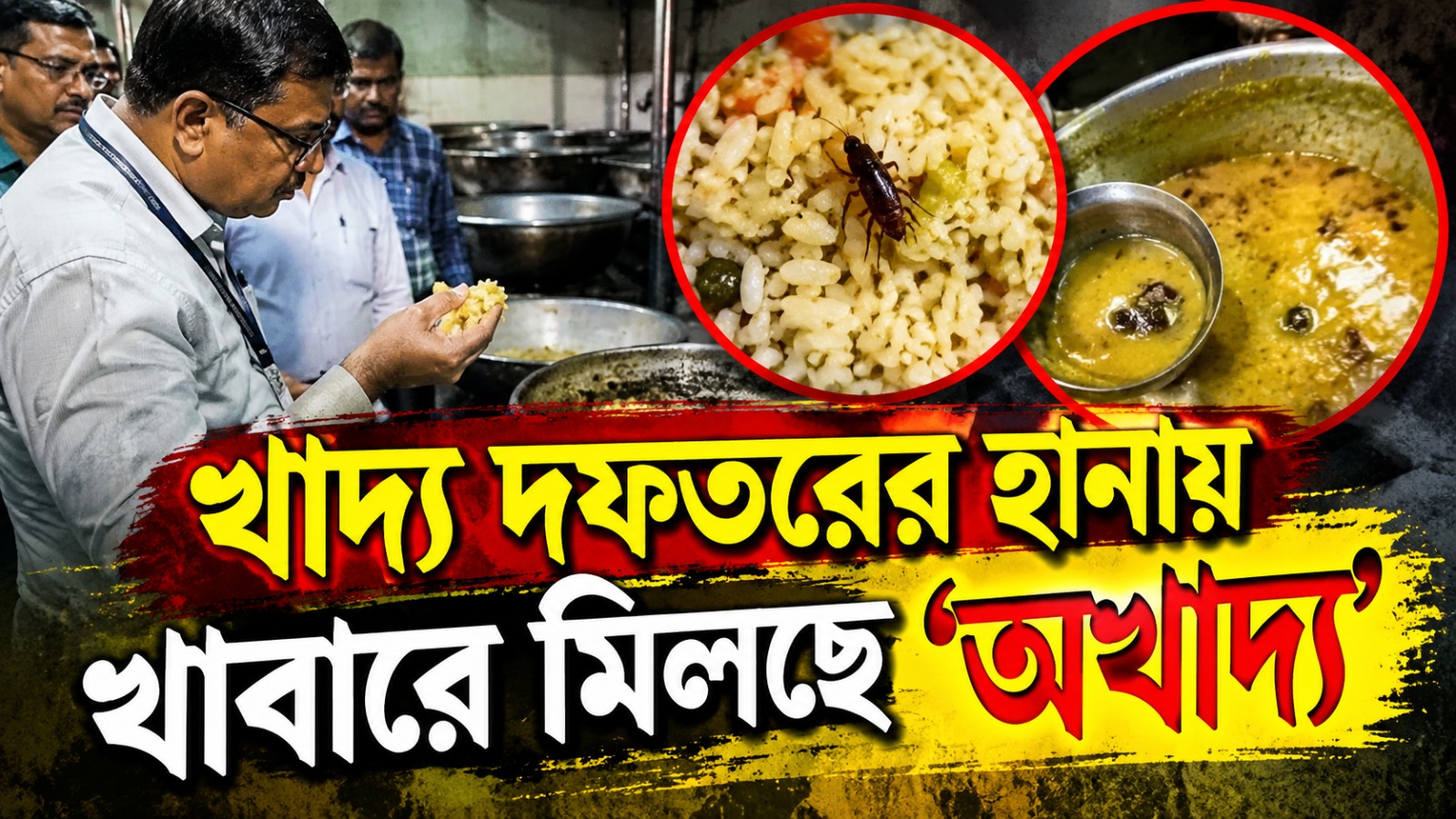 পাখির পালক থেকে মরা আরশোলা: খাদ্য সুরক্ষা দফতরের হানায় খাবারে মিলছে ‘অখাদ্য’
