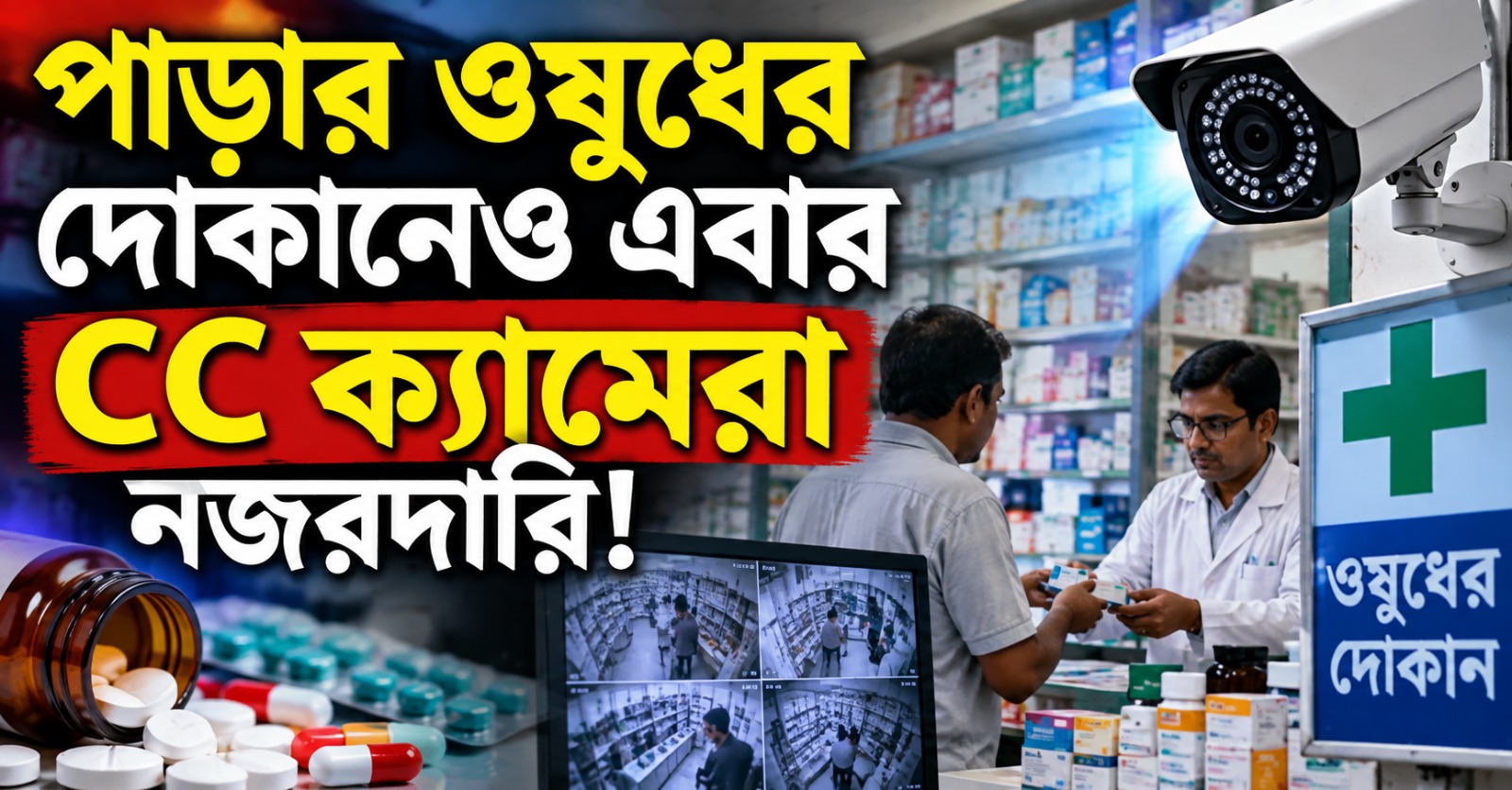 কেন্দ্রের নয়া নিয়ম: পাড়ার ওষুধের দোকানেও এবার CC ক্যামেরা নজরদারি!