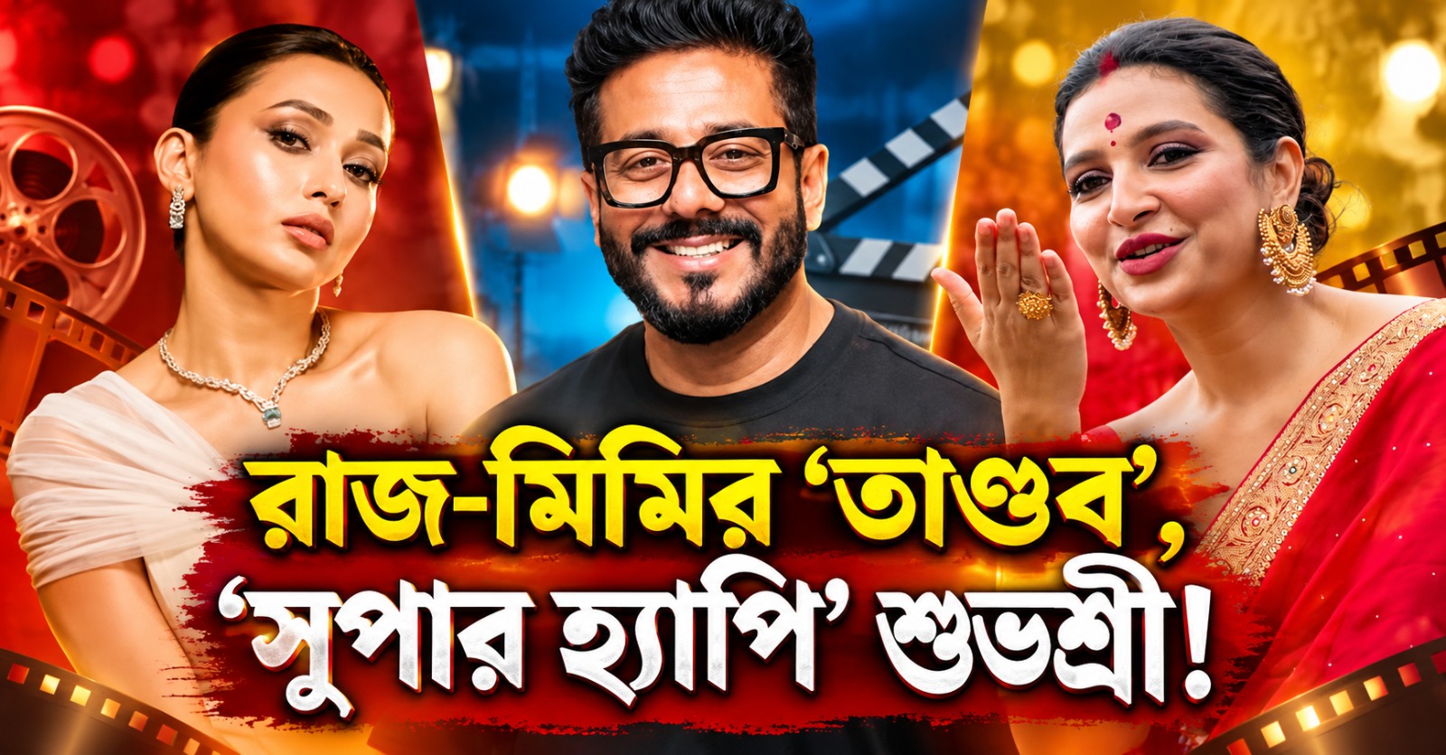 রাজ-মিমির ‘তাণ্ডব’ দেখে ‘সুপার হ্যাপি’ শুভশ্রী! টলিপাড়ায় গুঞ্জন