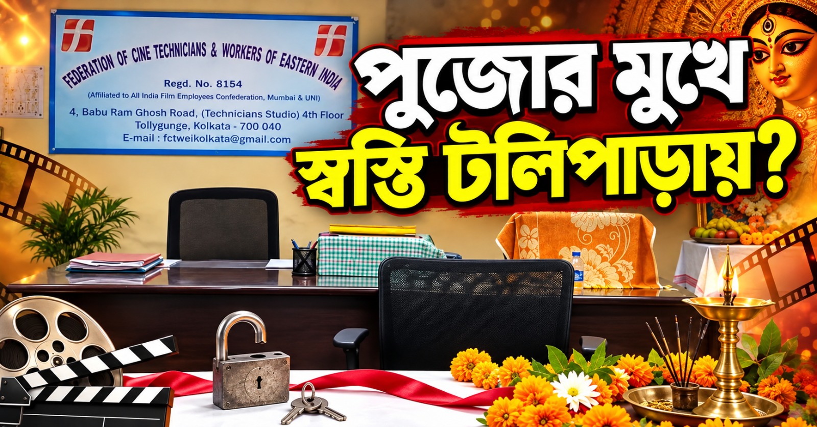 পুজোর মুখে স্বস্তি টলিপাড়ায়? অবশেষে খুলছে ফেডারেশনের তালা