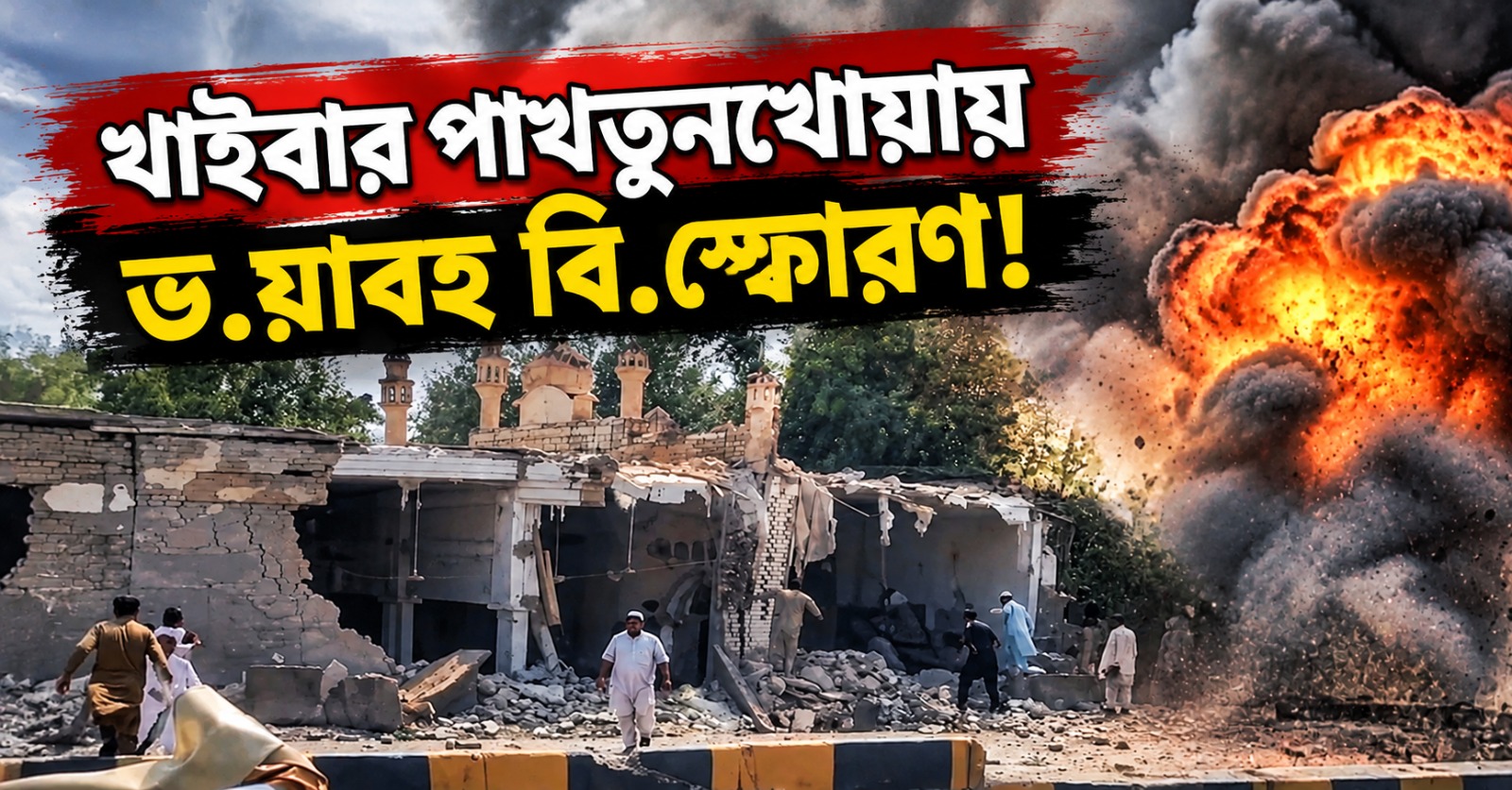প্রার্থনা চলাকালীন খাইবার পাখতুনখোয়ায় ভয়াবহ বিস্ফোরণ! নিহত অন্তত ১৫