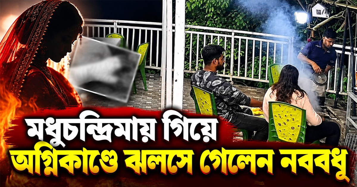 সিটংয়ে মধুচন্দ্রিমায় গিয়ে ভয়াবহ বিপত্তি, বারবিকিউ-র অগ্নিকাণ্ডে ঝলসে গেলেন নববধূ