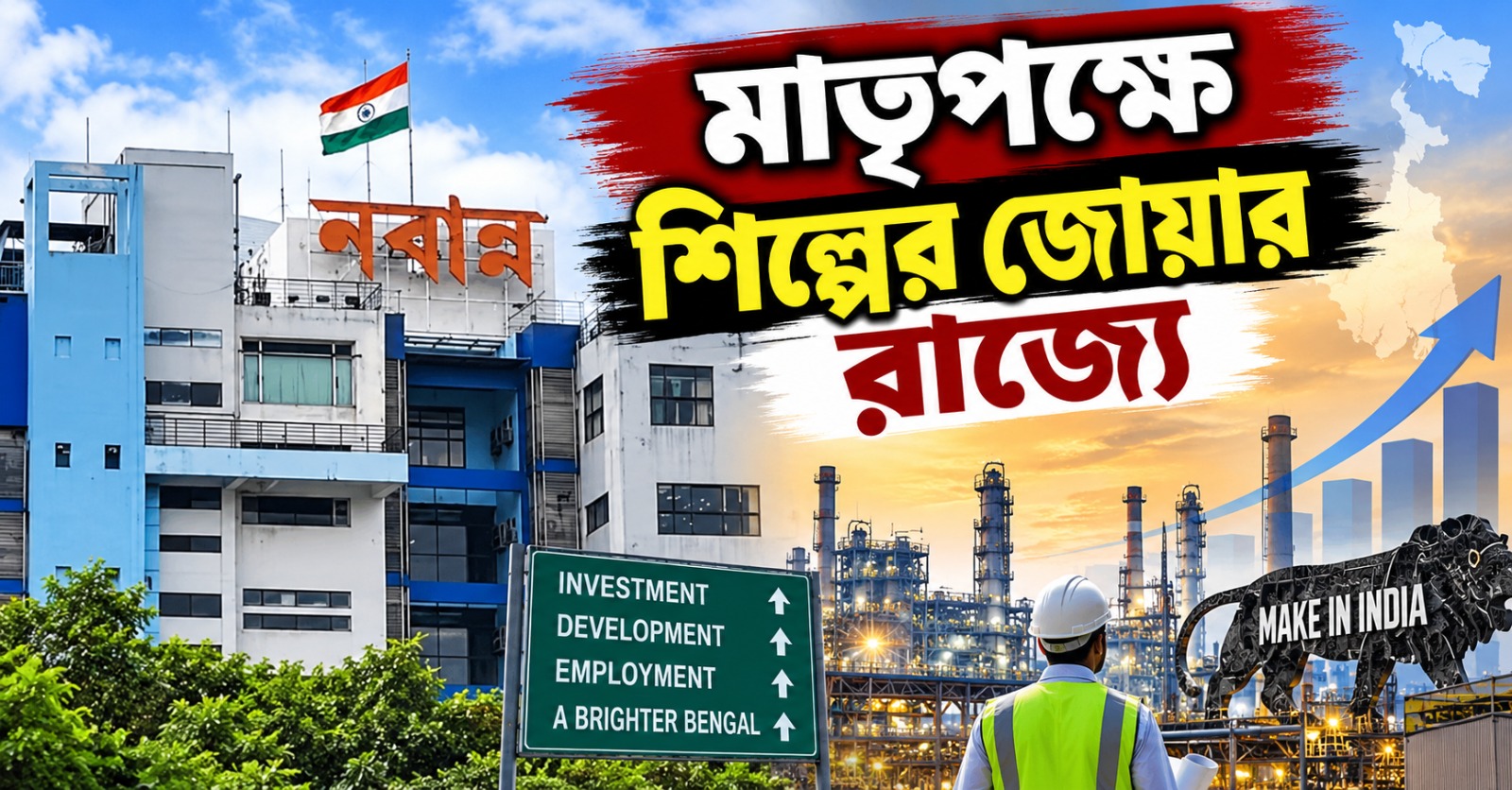 মাতৃপক্ষে শিল্পের জোয়ার রাজ্যে, বড় মাইলফলকের ঘোষণা নবান্নের
