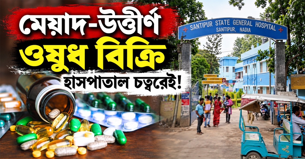 হাসপাতাল চত্বরেই মেয়াদ-উত্তীর্ণ ওষুধ বিক্রি! ক্ষোভে দোকান বন্ধ করলেন রোগীর পরিজনেরা