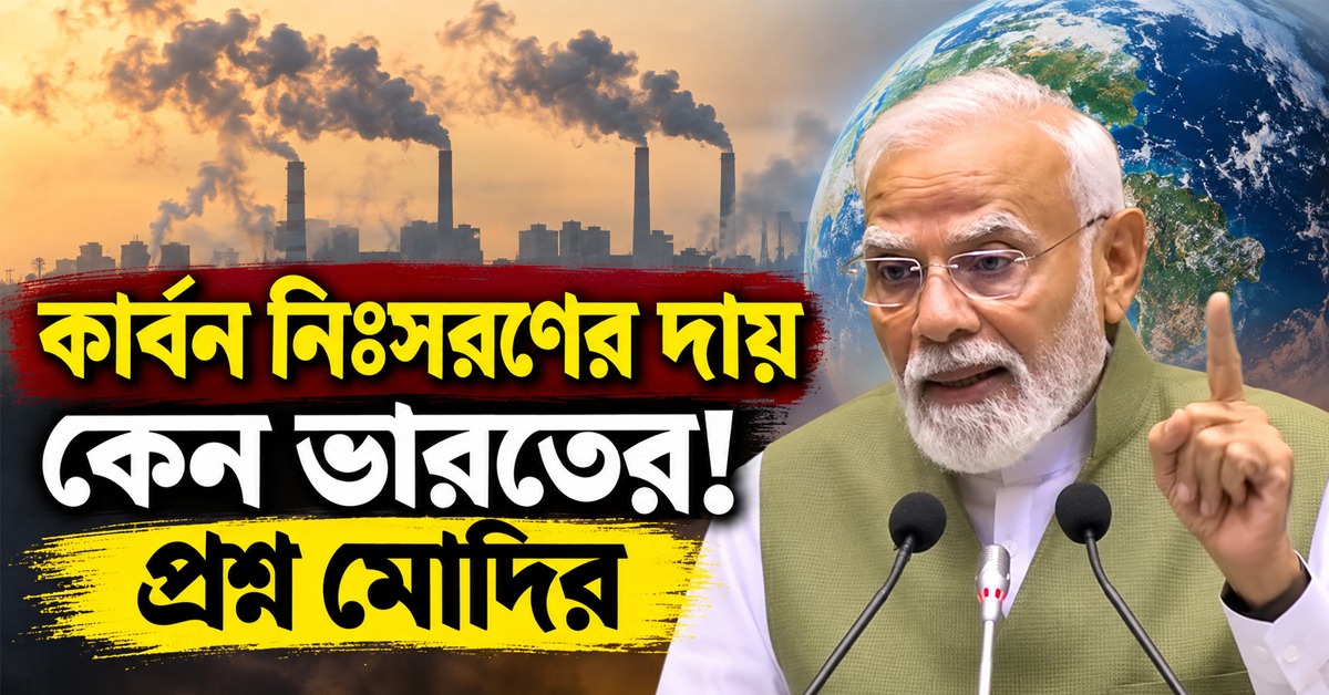 কার্বন নিঃসরণের দায় কেন ভারতের! প্রশ্ন তুললেন মোদি