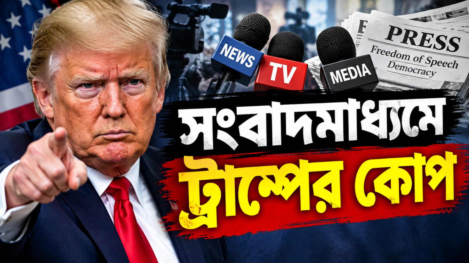 গণমাধ্যমের অধিকারে ট্রাম্পের কোপ! হোয়াইট হাউস থেকে বিতাড়িত প্রথম সারির তিন সংস্থা