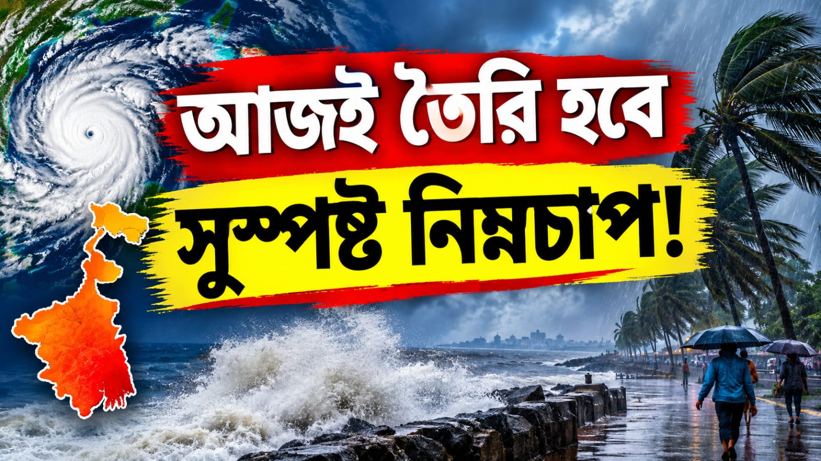 আজই তৈরি হবে সুস্পষ্ট নিম্নচাপ! ঘূর্ণিঝড় অর্ণবের সম্ভাব্য ল্যান্ডফল মঙ্গল-বুধে!