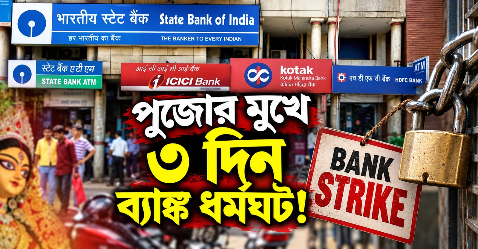 টানা ৩ দিন ব্যাঙ্ক ধর্মঘটের ডাক! নড়েচড়ে বসল কেন্দ্রীয় অর্থমন্ত্রক