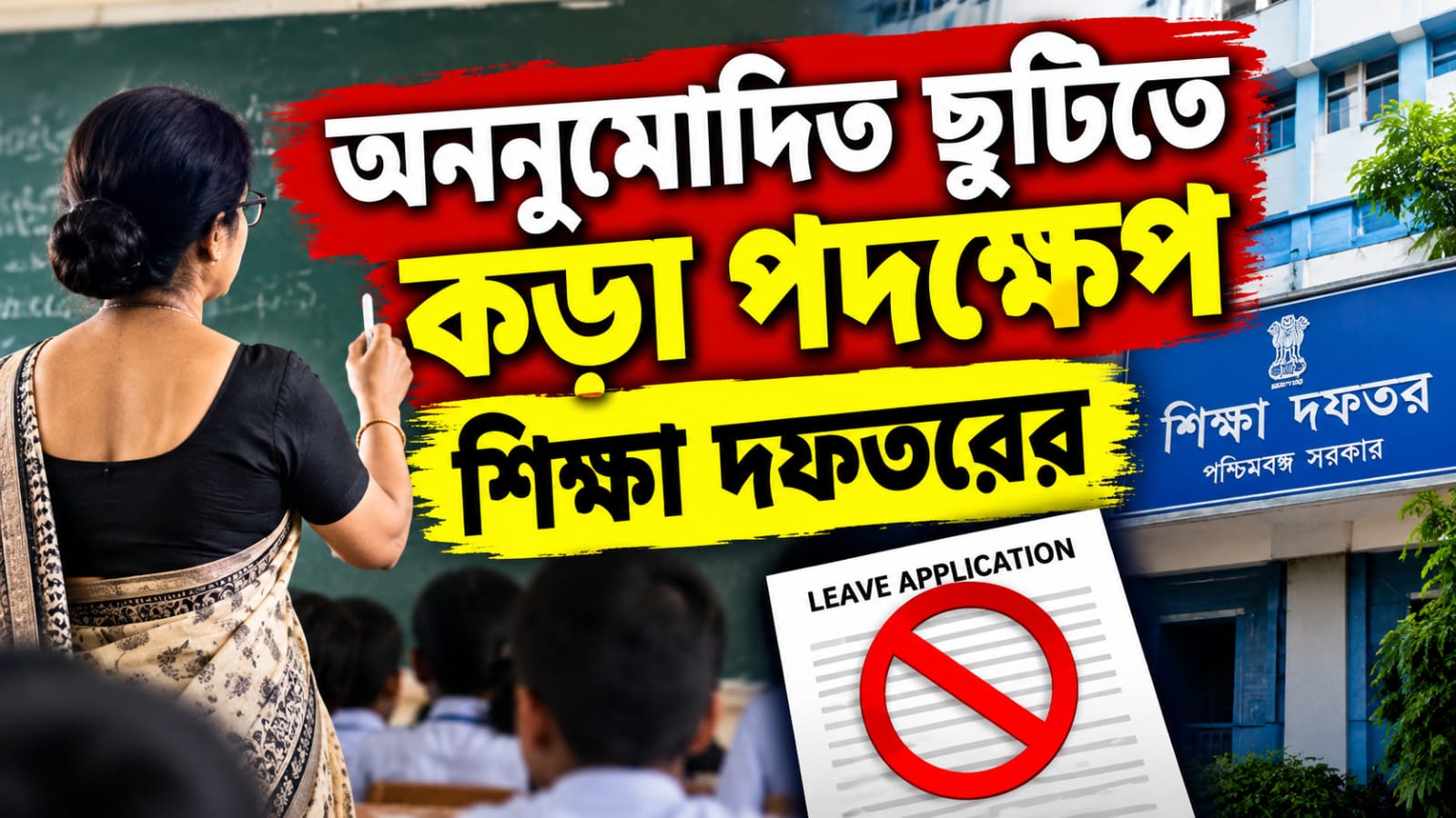 অননুমোদিত অনুপস্থিতিতে কড়া নজর! প্রাথমিক শিক্ষকদের ক্ষেত্রে পদক্ষেপের নির্দেশ স্কুল শিক্ষা দফতরের