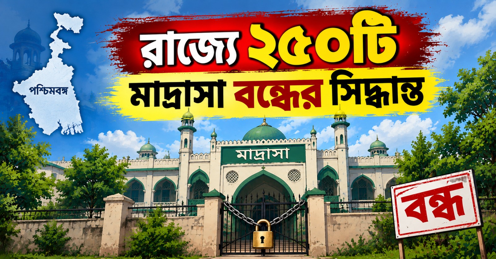পরিকাঠামো ও শিক্ষার্থী ঘাটতির কারণ: রাজ্যে ২৫০টি মাদ্রাসা বন্ধের সিদ্ধান্ত মন্ত্রিসভার