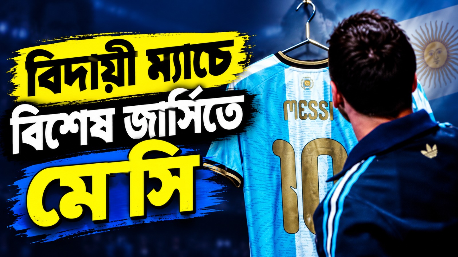 আন্তর্জাতিক কেরিয়ারের বিদায়ী ম্যাচে বিশেষ জার্সি! প্রকাশ্যে আনলেন মেসি নিজেই