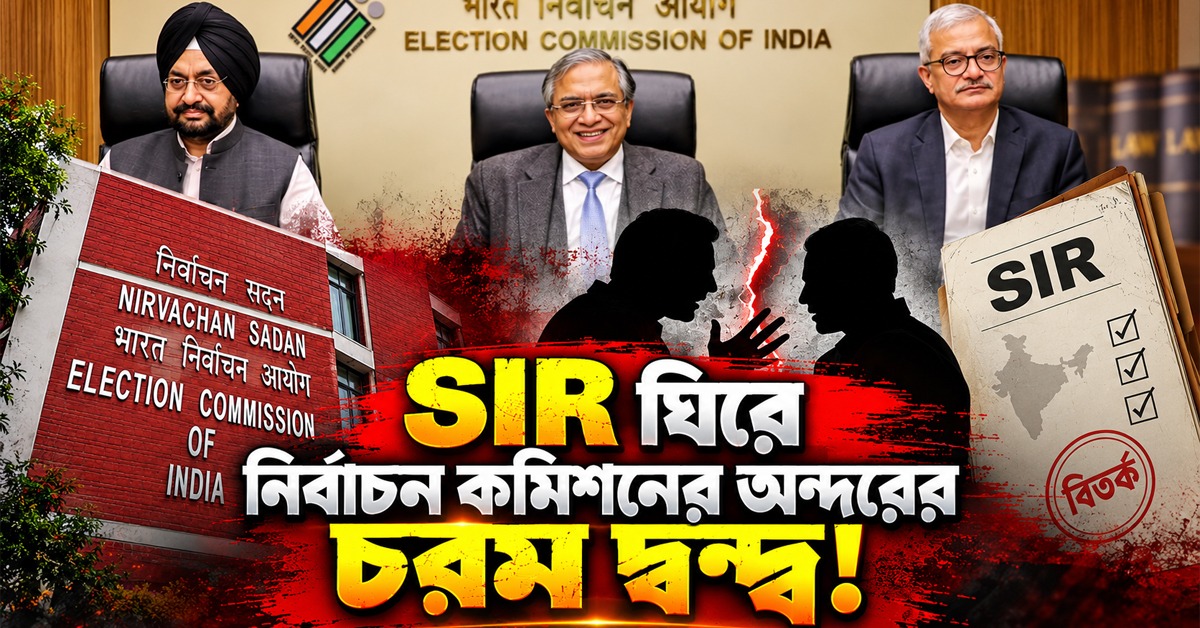 SIR ঘিরে নির্বাচন কমিশনের অন্দরের চরম দ্বন্দ্ব প্রকাশ্যে! জ্ঞানেশের সিদ্ধান্তে বারবার আপত্তি জানিয়ে চিঠি
