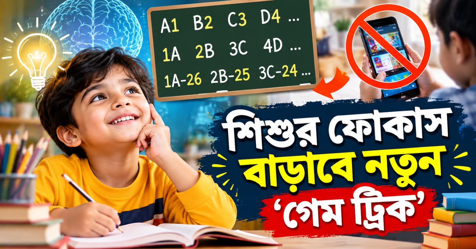 মোবাইলে আসক্তি উধাও! শিশুর ফোকাস বাড়াবে নতুন ‘গেম ট্রিক’