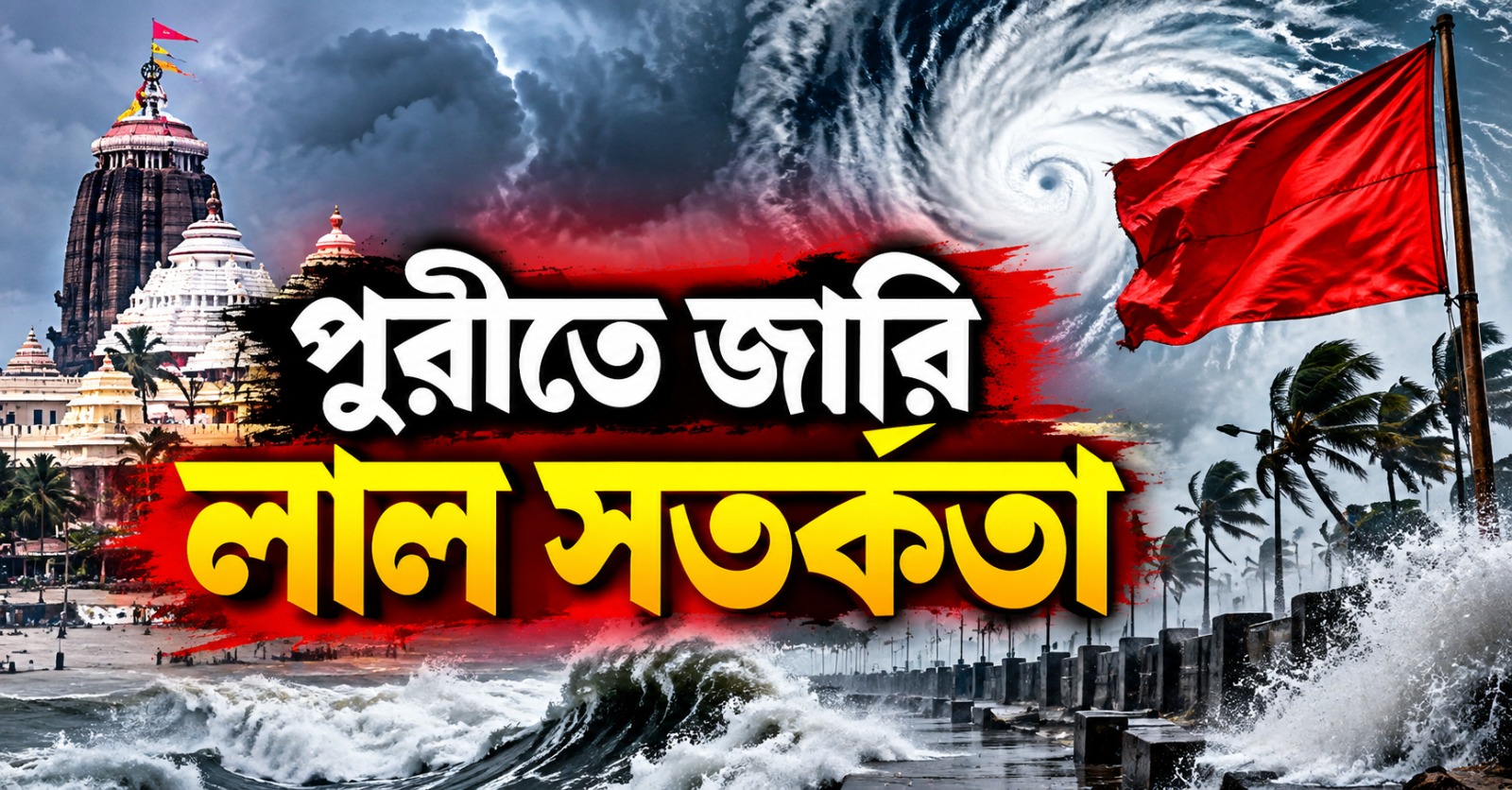 অন্ধ্রের উপকূলে নিম্নচাপের ‘ল্যান্ডফল’, পুরীতে জারি লাল সতর্কতা