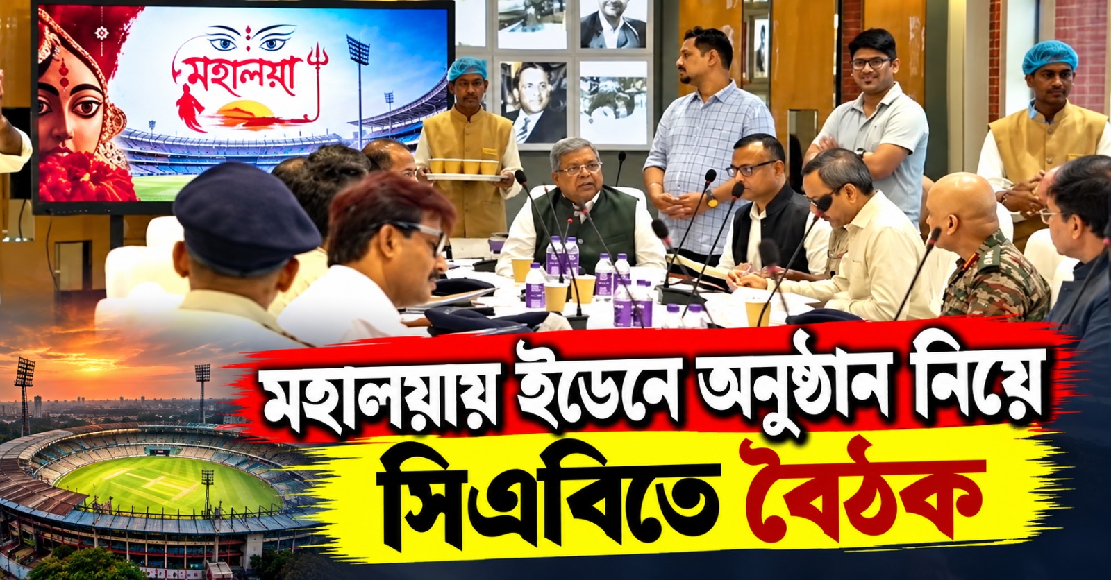 মহালয়ায় অনুষ্ঠানে হাউসফুল নয় ইডেন, সিএবির সঙ্গে বৈঠক পুলিশ ও সরকারের