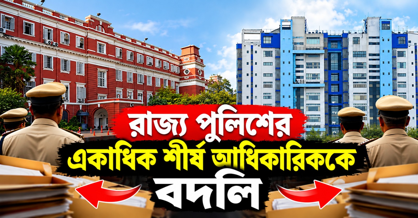 রাজ্য পুলিশের একাধিক শীর্ষ আধিকারিককে বদলি নবান্নের, তালিকায় লালবাজারও