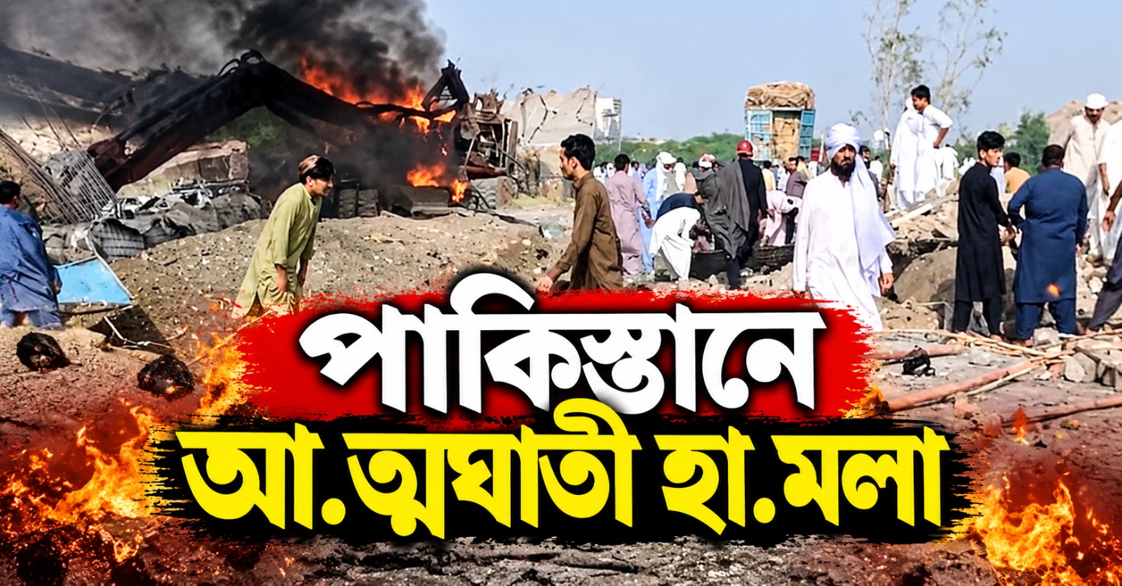পাকিস্তানে আত্মঘাতী হামলা, পুলিশ চেকপোস্টে বিস্ফোরণে নিহত ১১