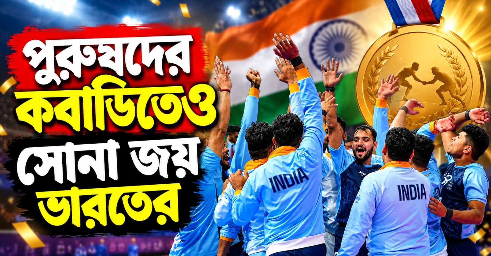 পুরুষদের কবাডিতেও সোনা জয় ভারতের