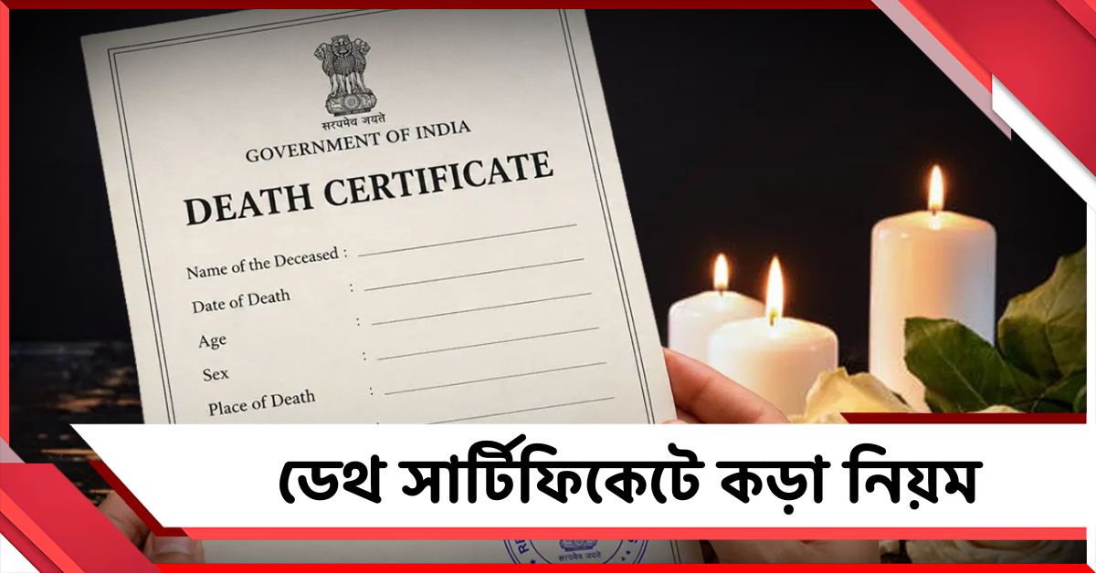 ডেথ সার্টিফিকেটে বদল, ১ অক্টোবর থেকে কড়া নিয়ম