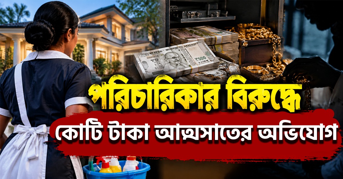 চার বছরের বিশ্বাসে চিড়! পরিচারিকার বিরুদ্ধে কোটি টাকা ও গয়না আত্মসাতের অভিযোগ