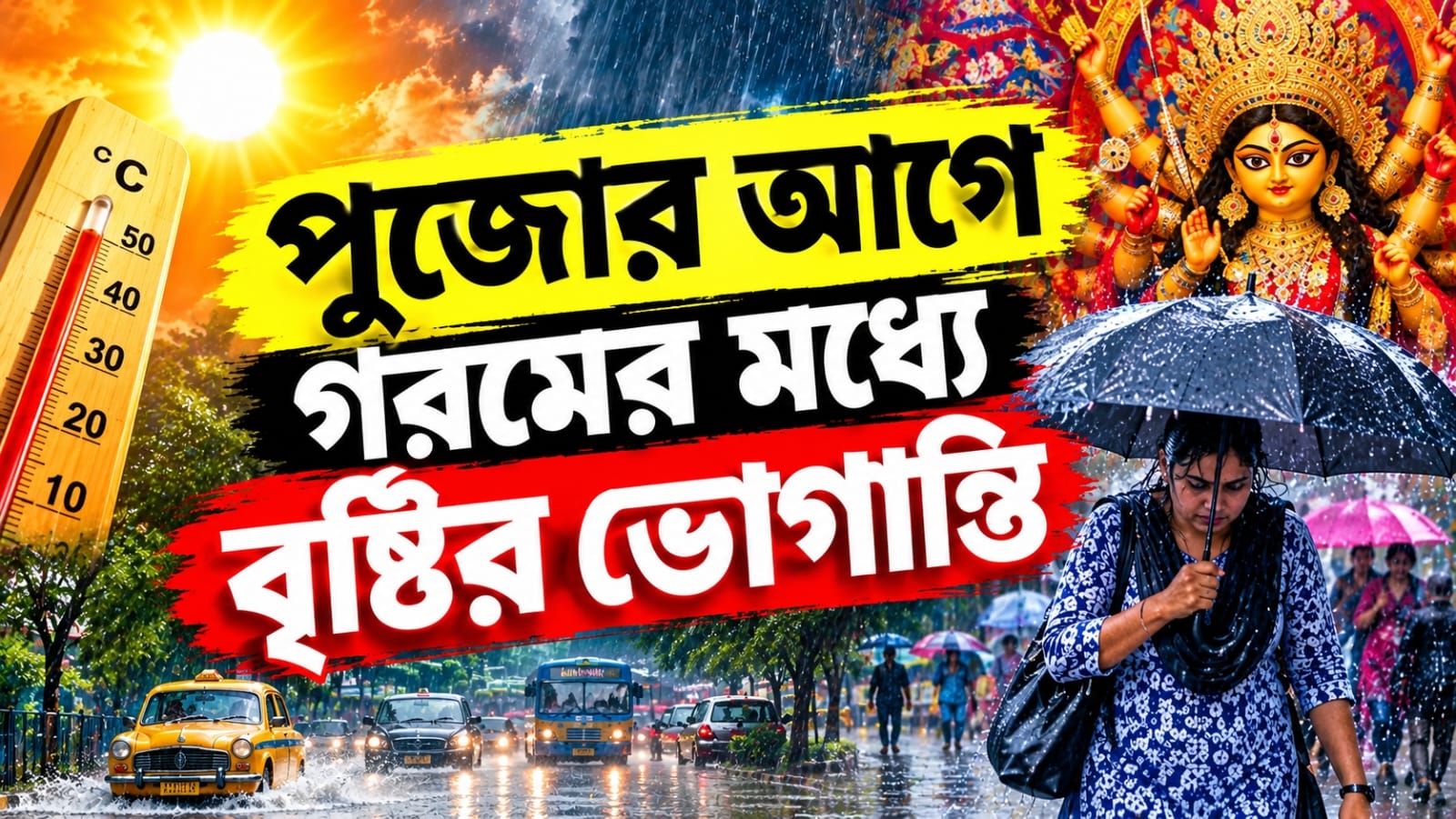 গরমের জন্য বাড়বে অস্বস্তি, পুজোর আগে বৃষ্টি অব্যাহত! জানুন আবহাওয়ার আপডেট