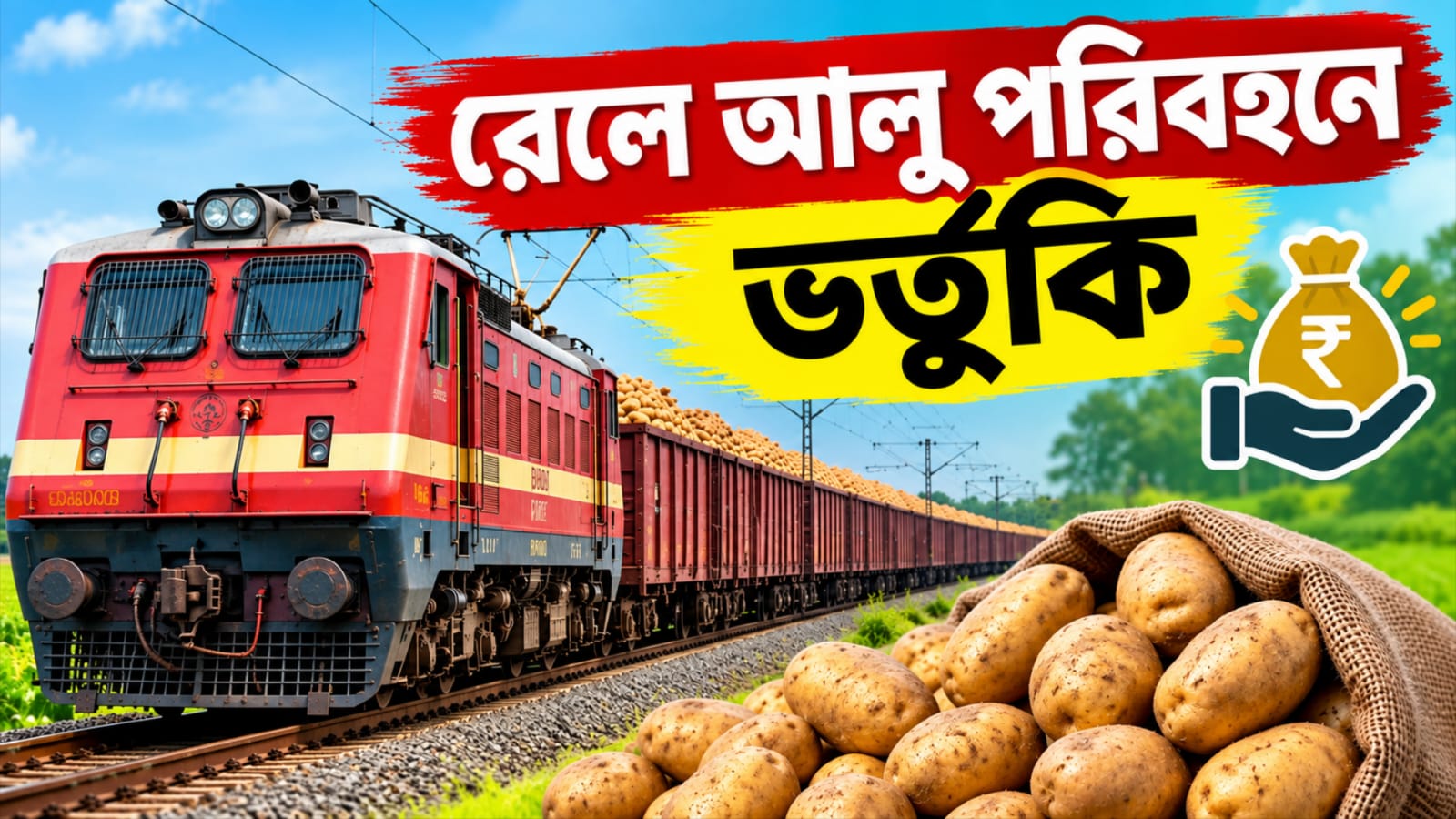 অতিরিক্ত মজুতে দামের ধস! কৃষকদের স্বস্তি দিতে রেলে আলু পরিবহণে ভর্তুকি ঘোষণা রাজ্যের