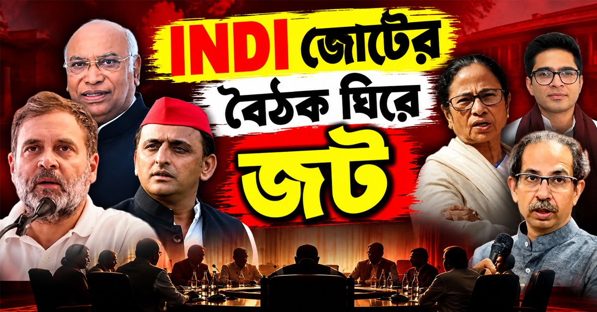 INDI জোটের বৈঠক ঘিরে জট, অখিলেশের অনুপস্থিতিতে তুঙ্গে জল্পনা