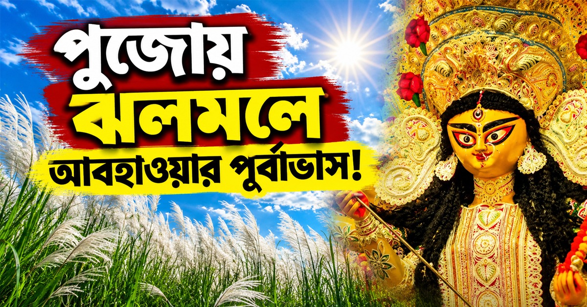 পুজোয় ঝলমলে আবহাওয়ার পূর্বাভাস! বৃষ্টি কমতেই বাড়ছে অস্বস্তিকর গরম