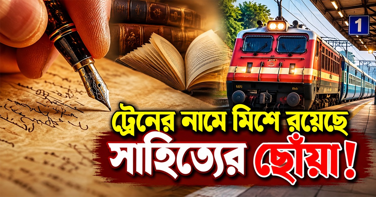 গীতাঞ্জলি থেকে গণদেবতা: ট্রেনের নামে মিশে রয়েছে সাহিত্যের ছোঁয়া!